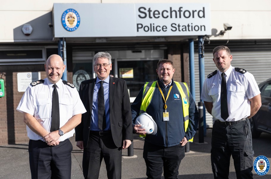 Officers outside Stechford PS