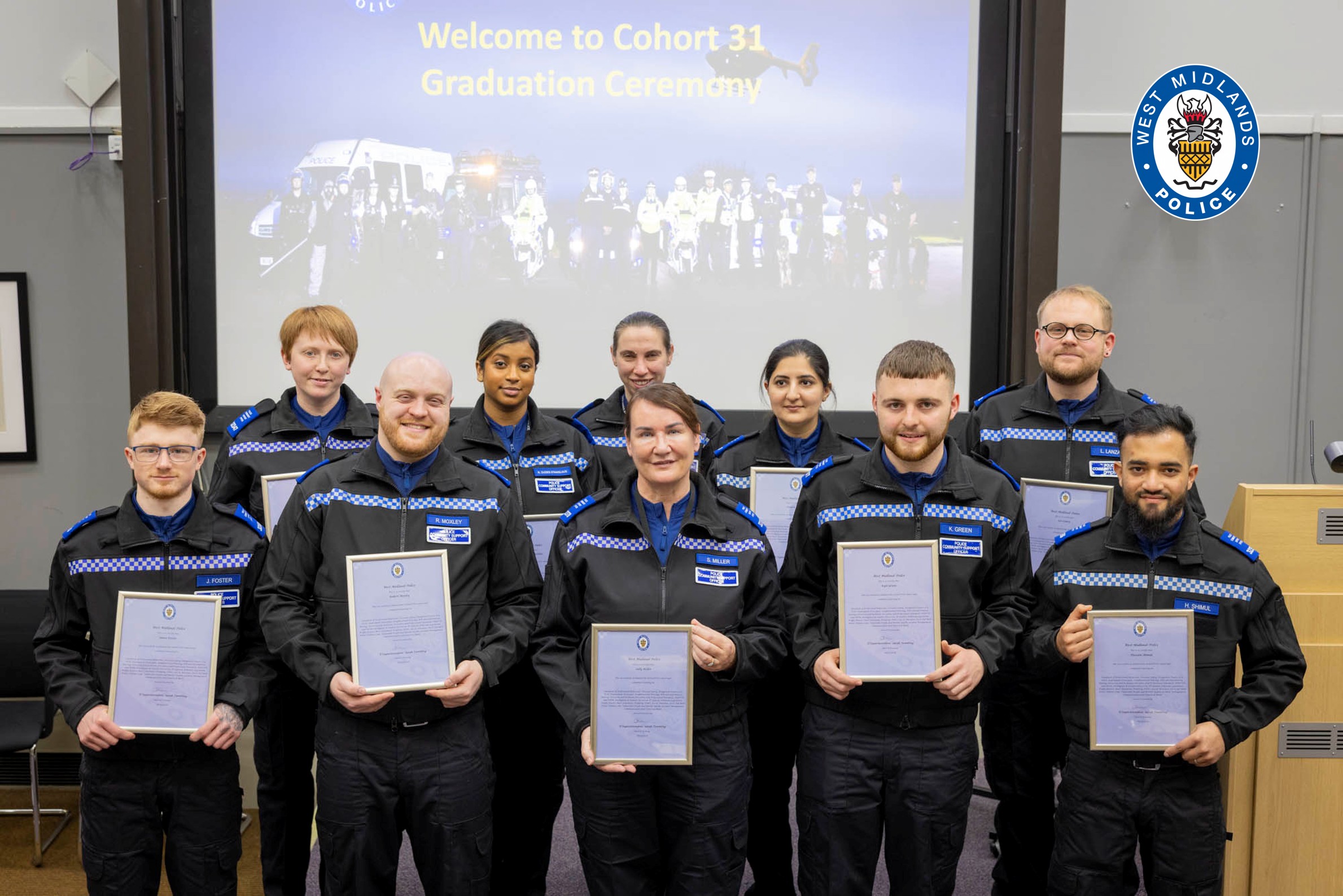 Latest PCSO cohort graduate at Tally Ho! | West Midlands Police