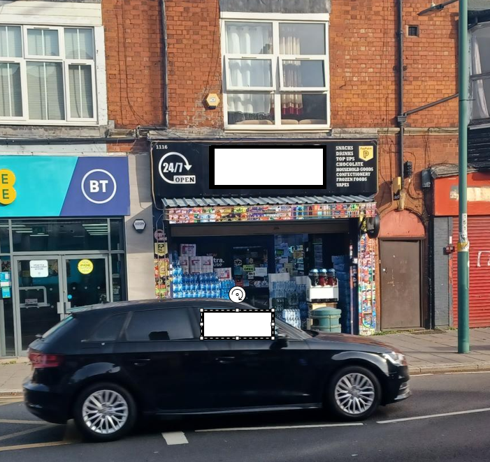 Shopfront on Warwick Road Acocks Green