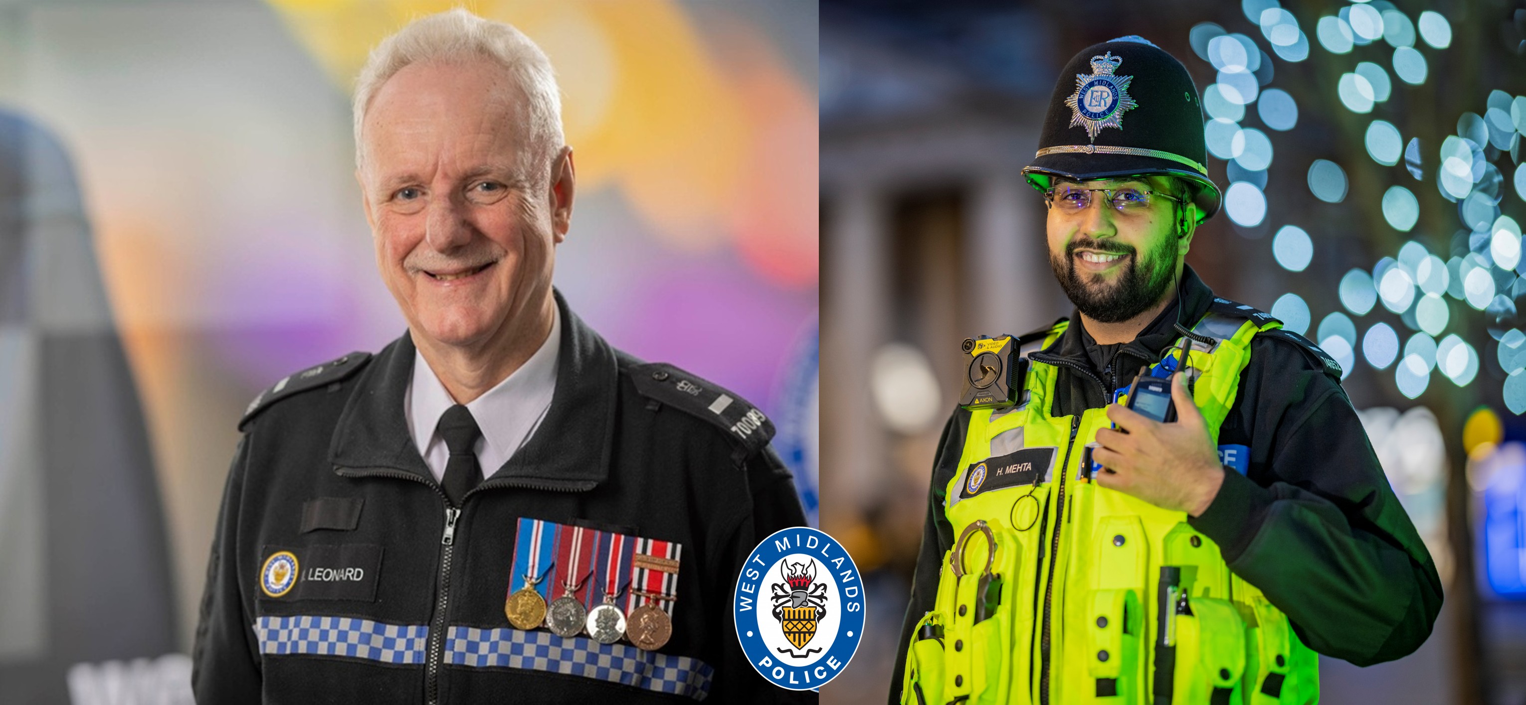 Specials officers Mike Leonard and Hitesh Mehta