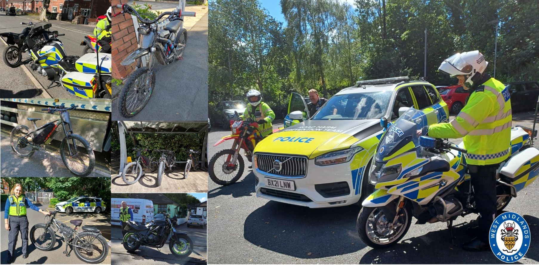 images of bikes seized