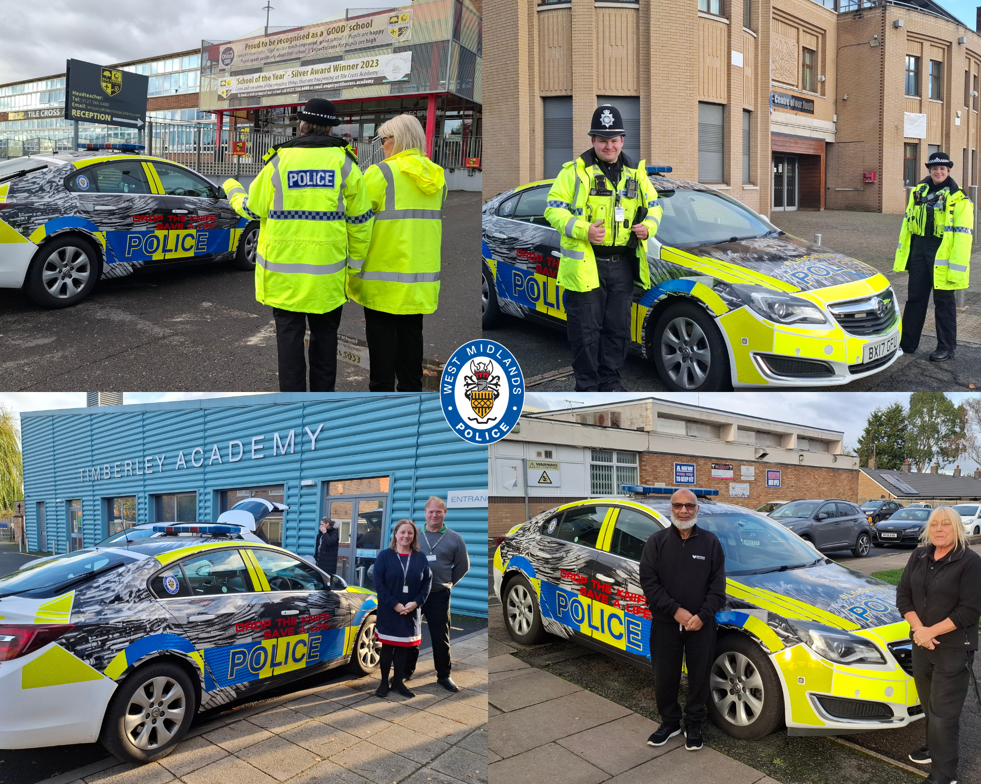A selection of images of our knife crime car