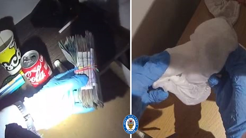 Cash seized as part of the investigation