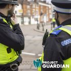 A PC and PCSO on high visibility patrol on street