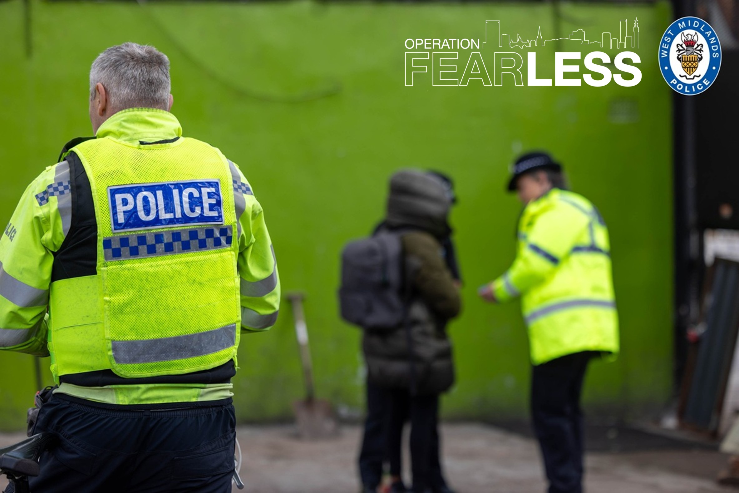 Operation Fearless officers on the Soho Road