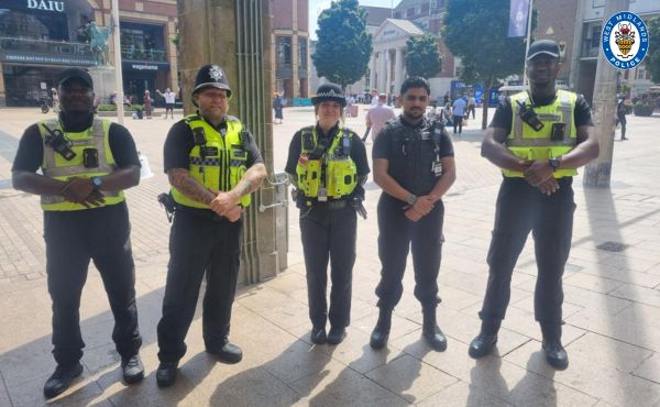 Coventry bid officers, city centre police officers, and security teams in shopping centres