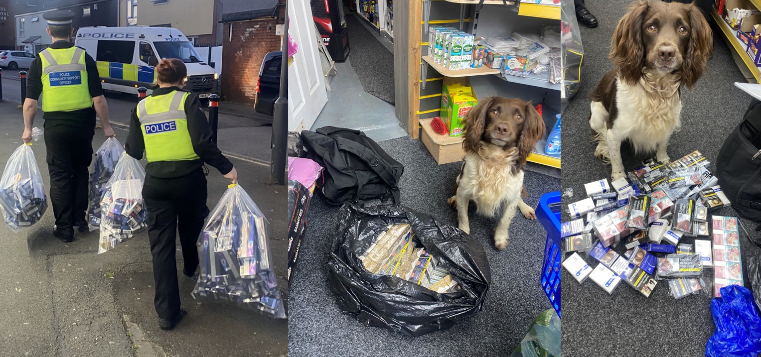 Working with our partners to seize thousands of illegal cigarettes in  Walsall