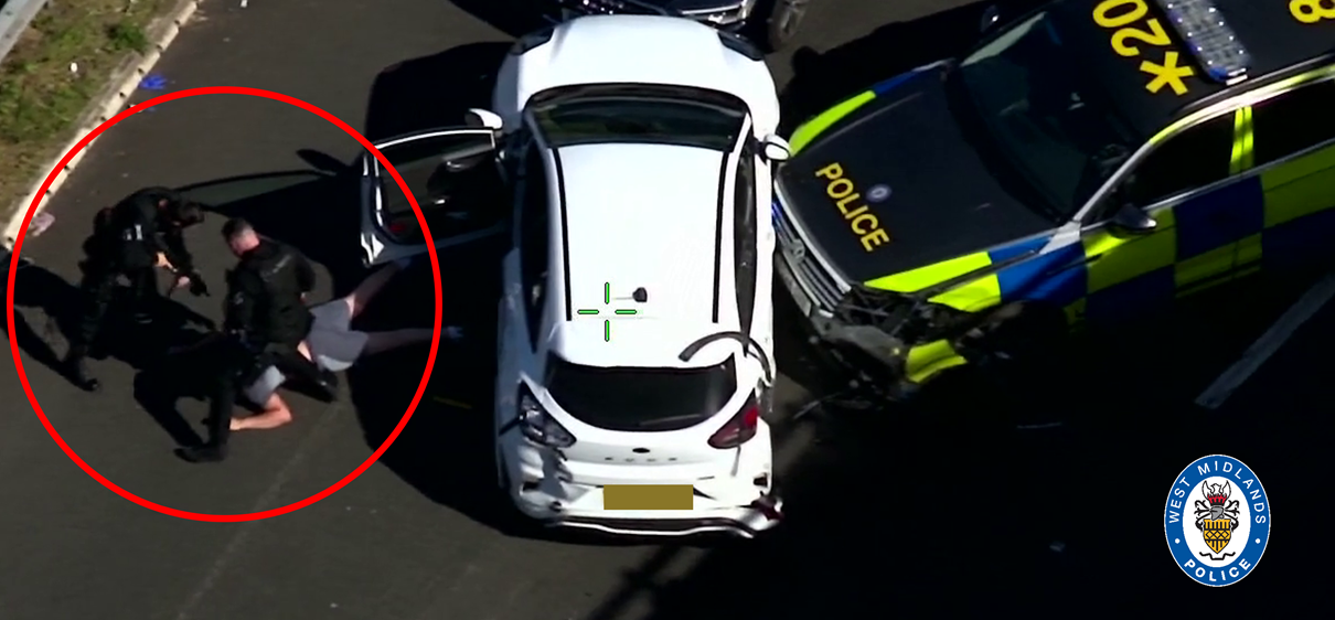 NPAS footage shows the moment Jones was arrested