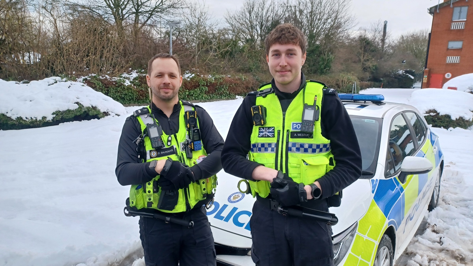 Two of our officers at work today