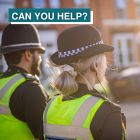 'Can you help' stock image with two officers