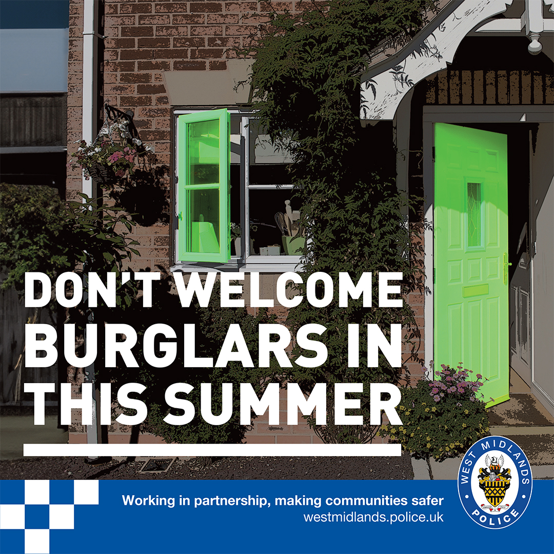 don't let burglars in this summer