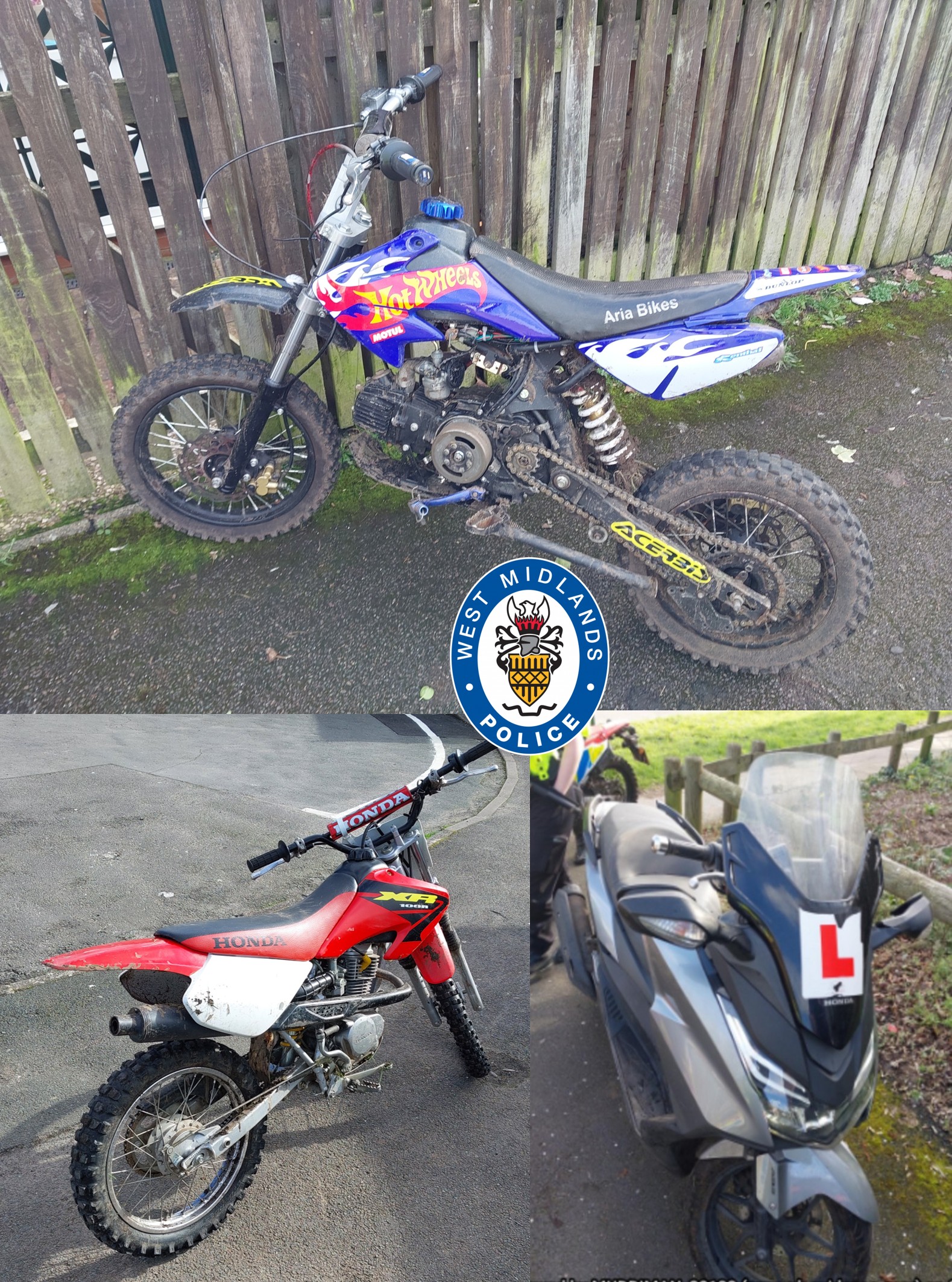 Seized bikes