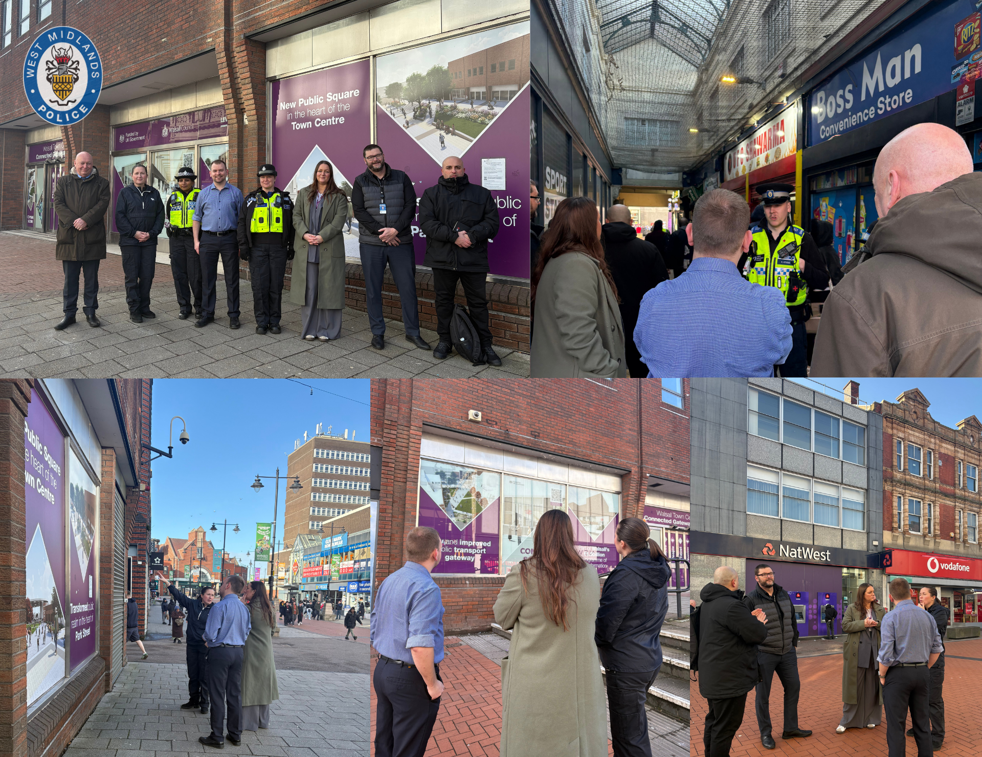 Walsall Neighbourhood officers patrol with Walsall Council and specialist Designing Out Crime Officers (DOCO)
