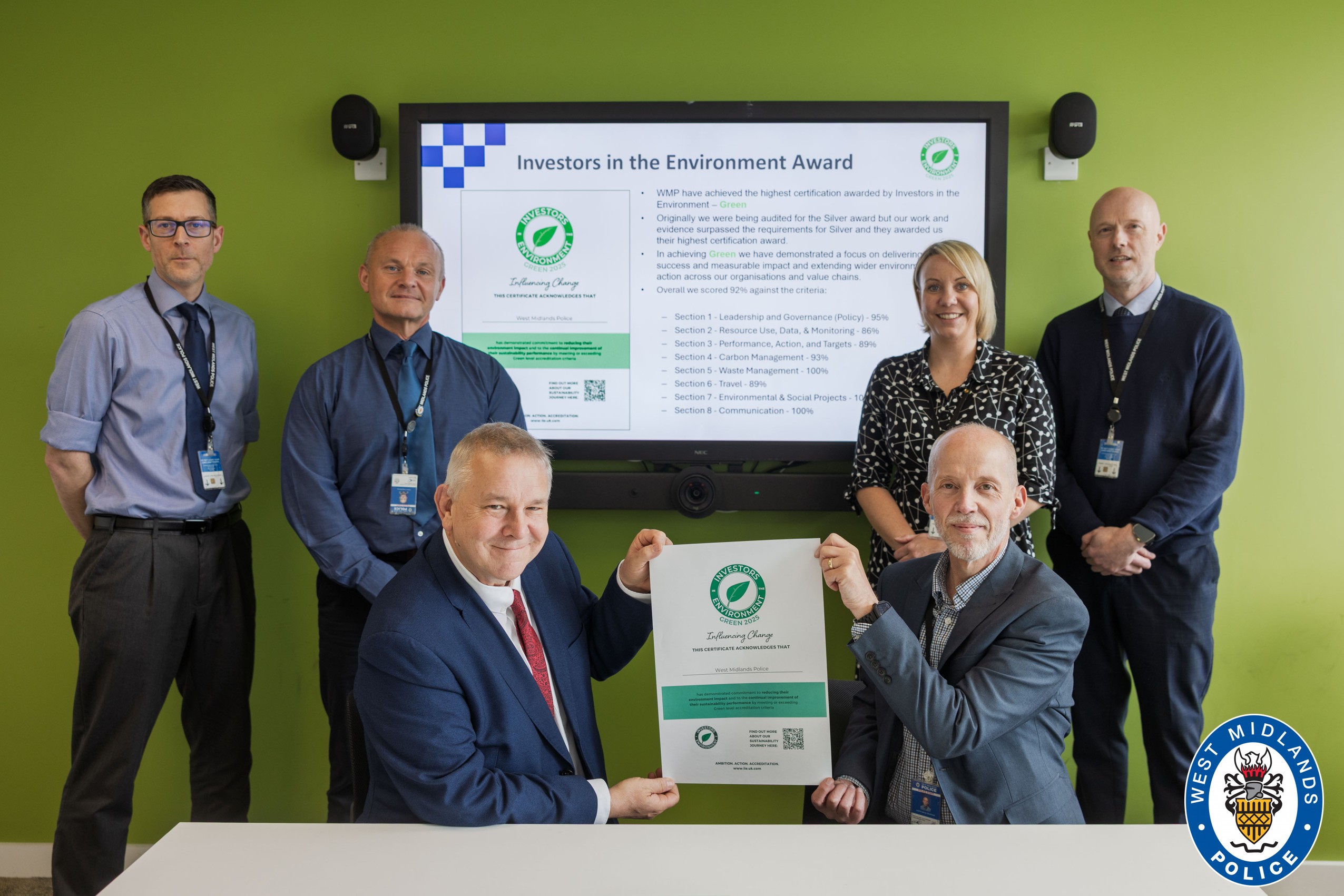 Green award presentation