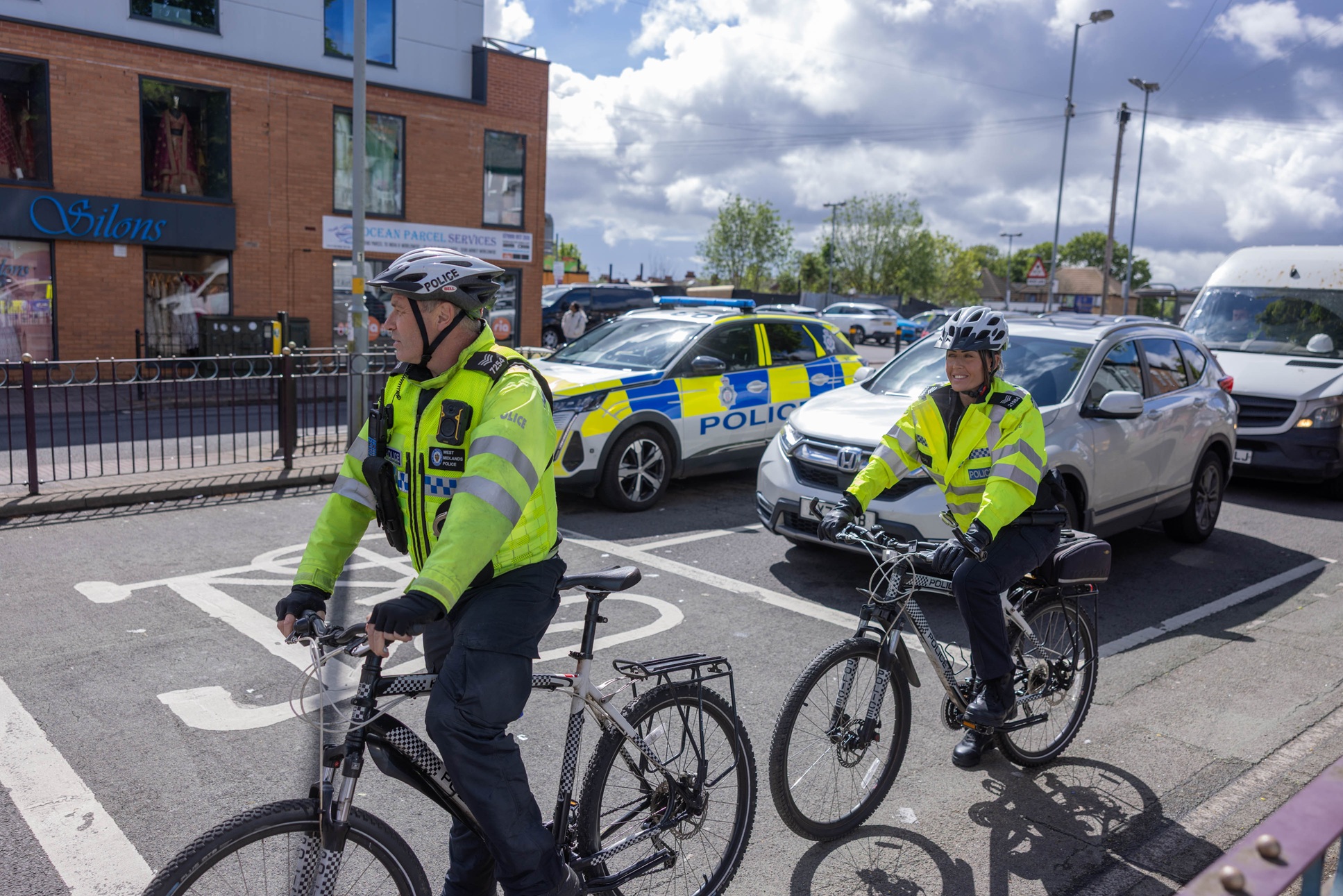 Op Fearless officers on patrol on Soho Road