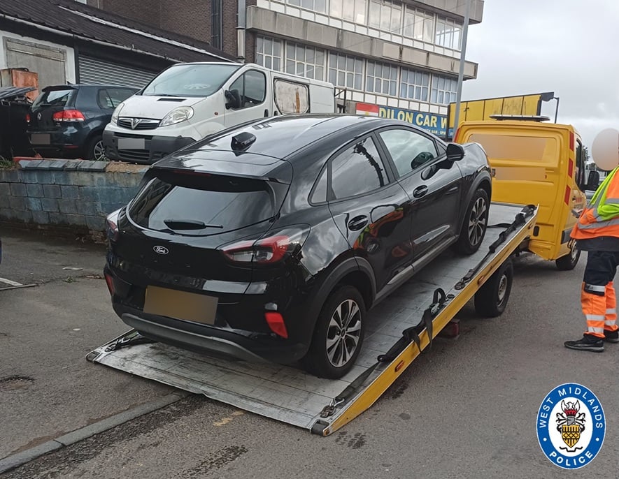The car being seized