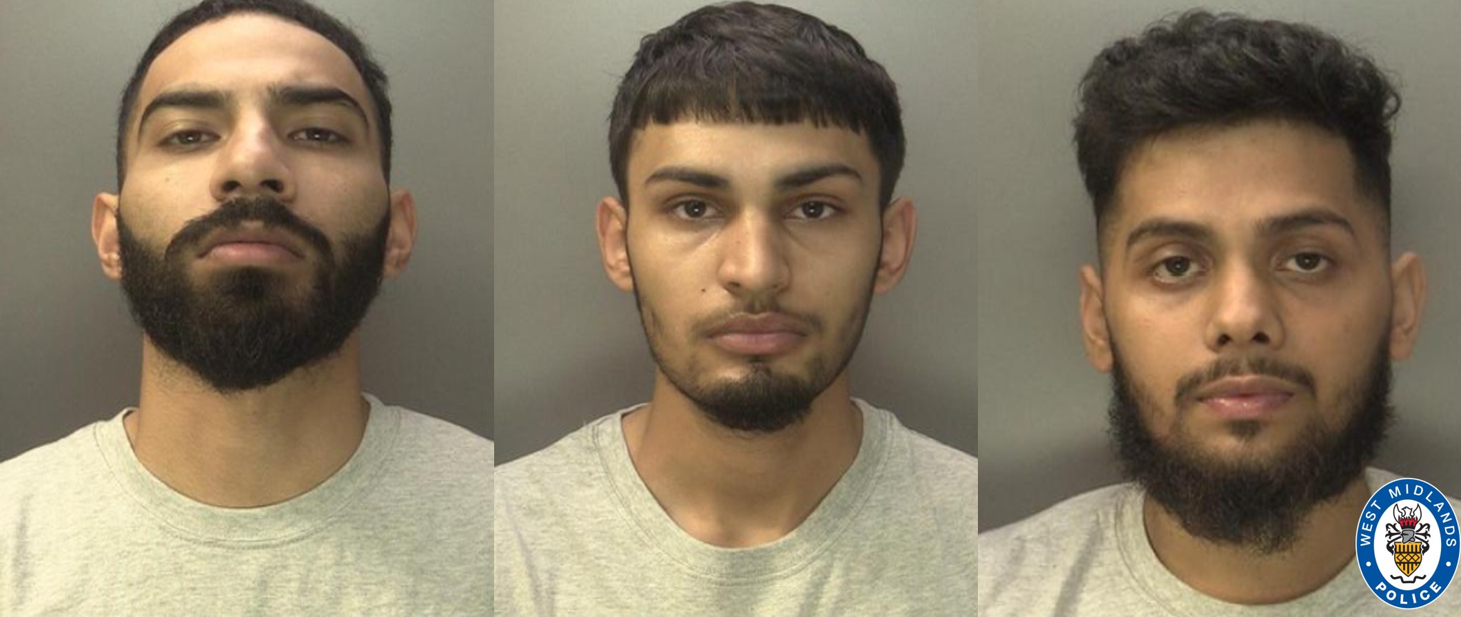 Custody images of Harman Ram, Mashood Ahmed, Harpreet Singh