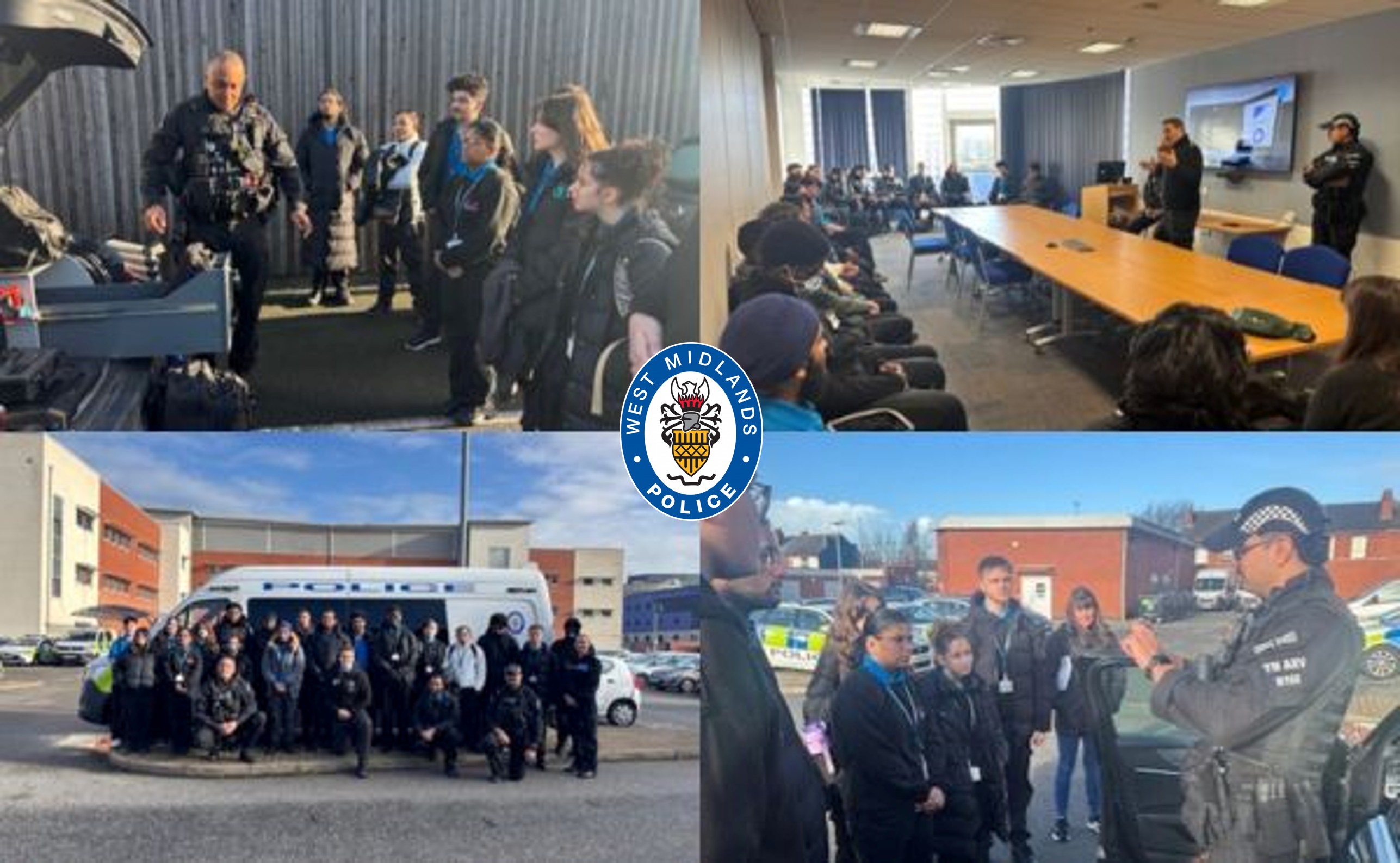 College students visited West Bromwich Police Station