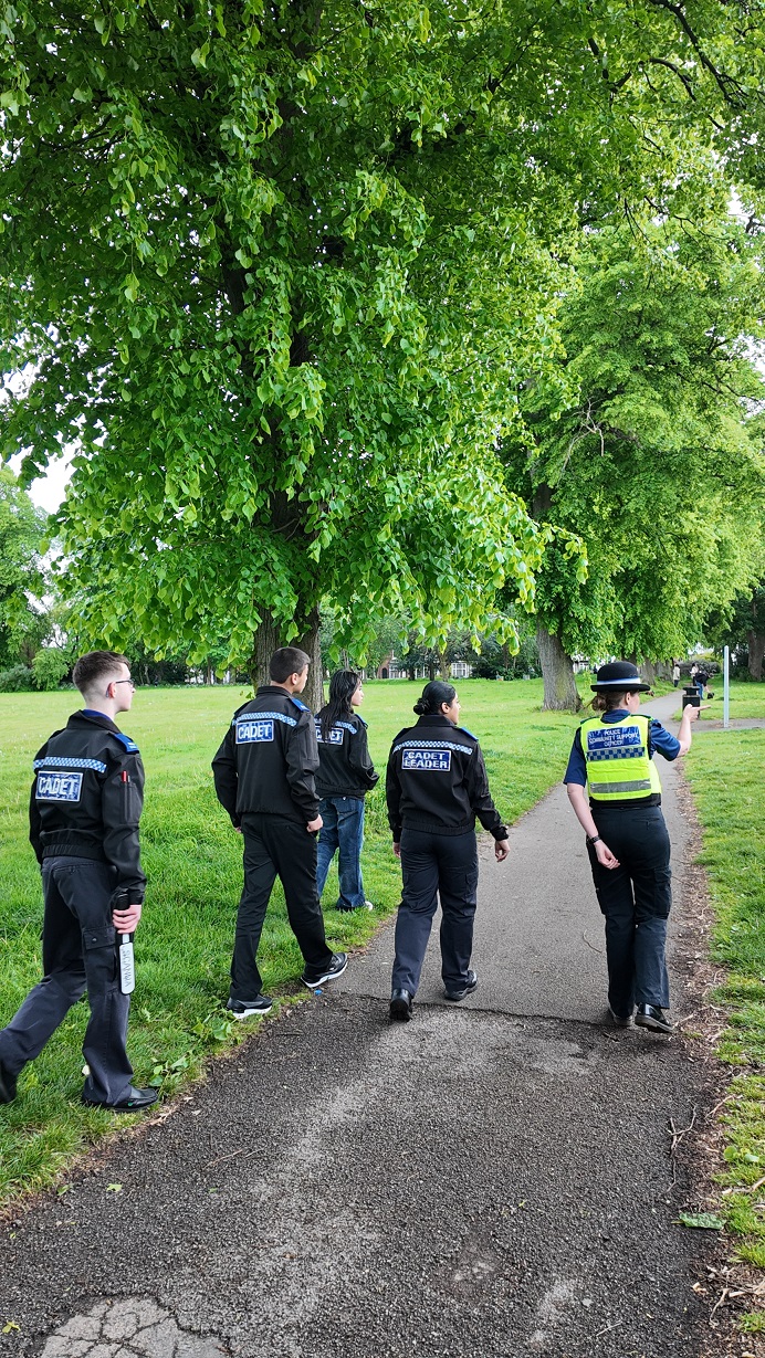 Cadets get to work looking for weapons