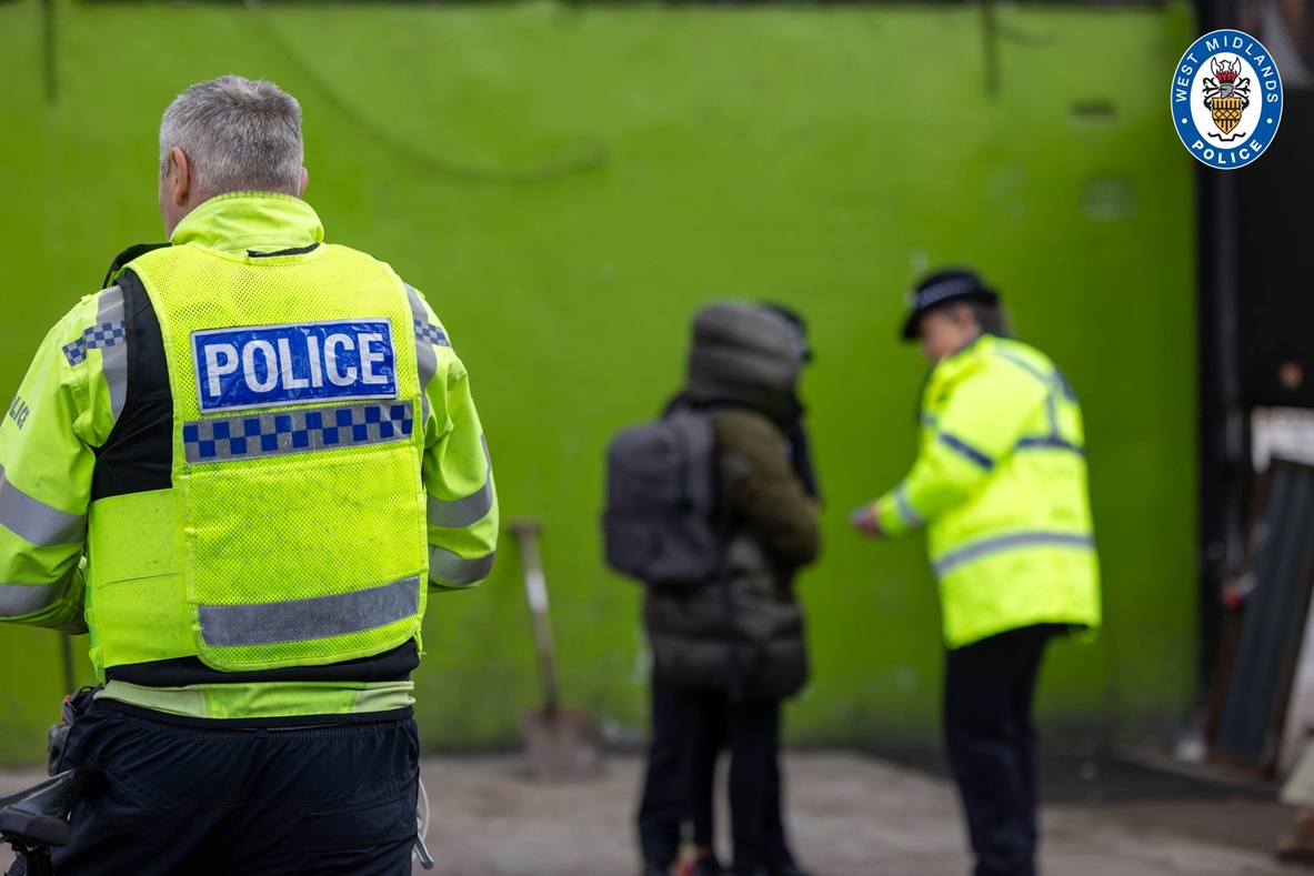 Operation Fearless officers on Soho Road