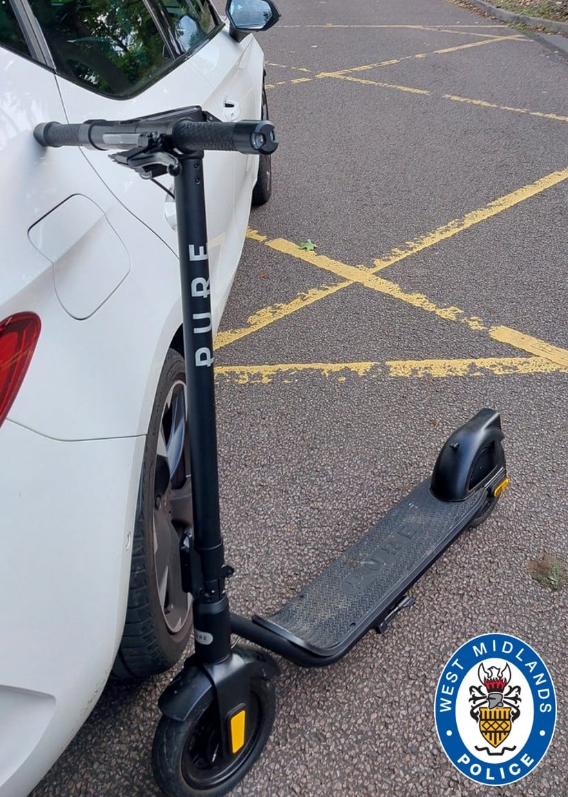 E-scooter against car 