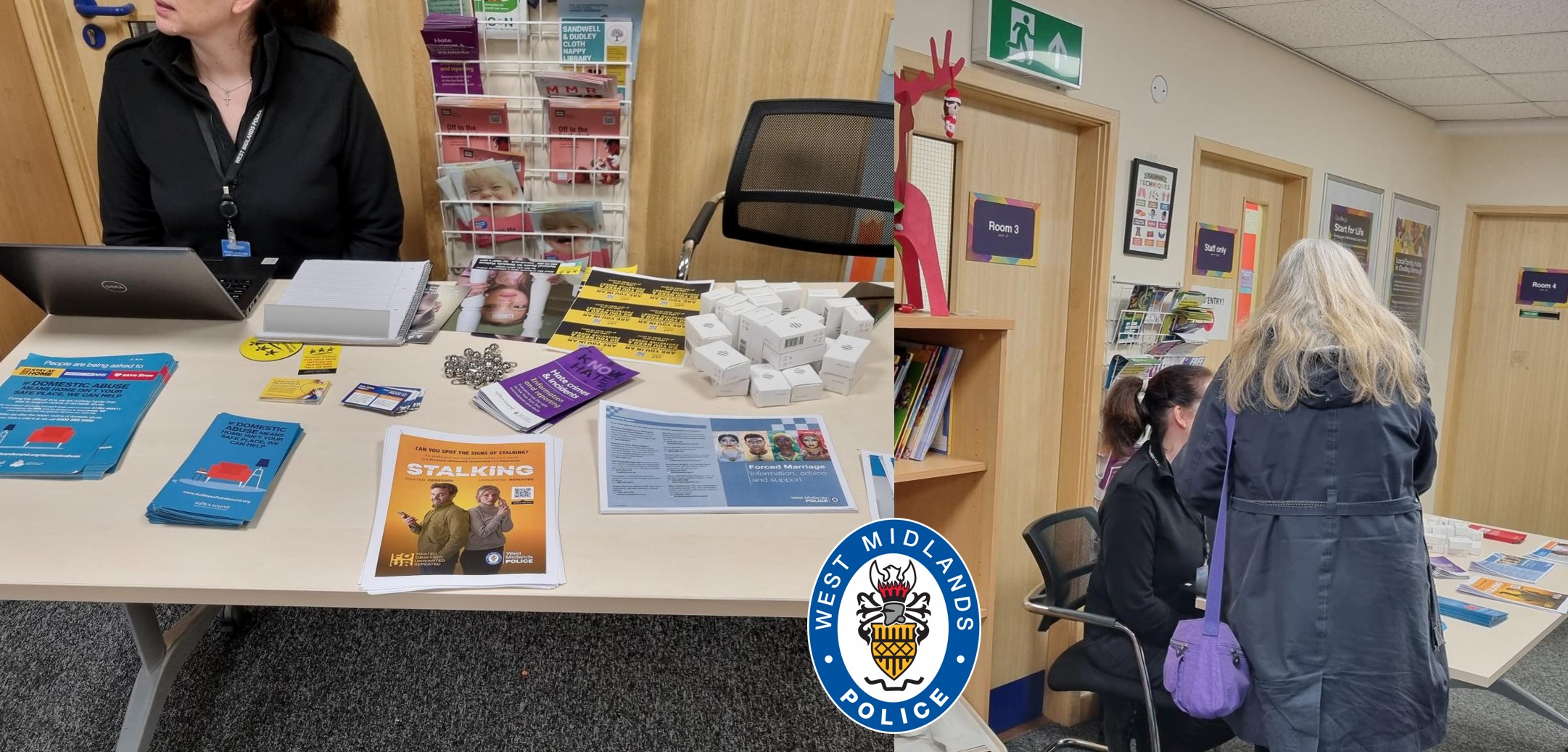 Dudley officers have been out supporting the community and engaging with young children throughout December and over the festive period