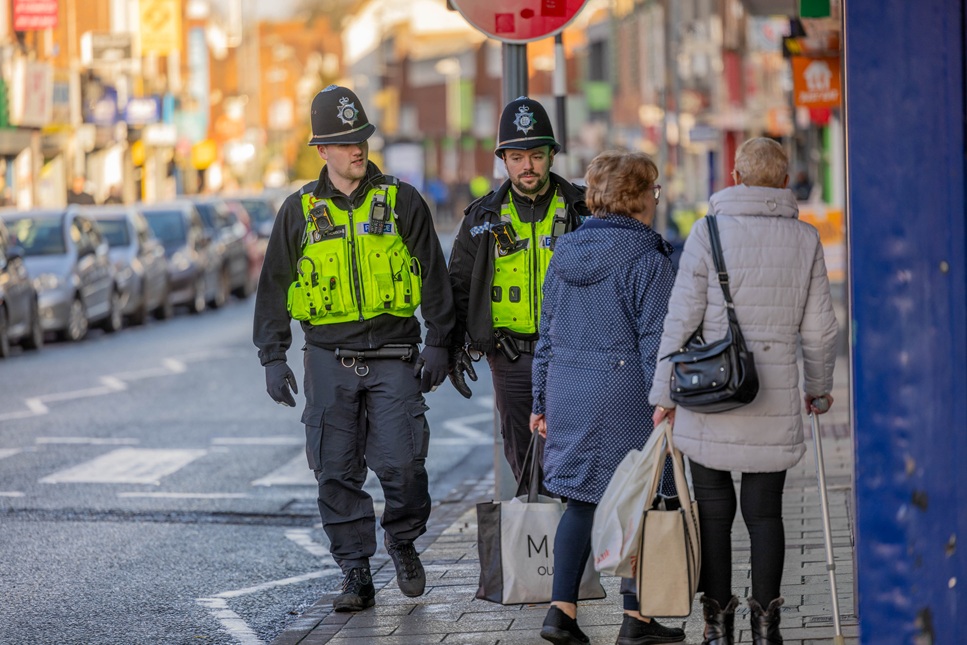 Operation Fearless officers in Erdington