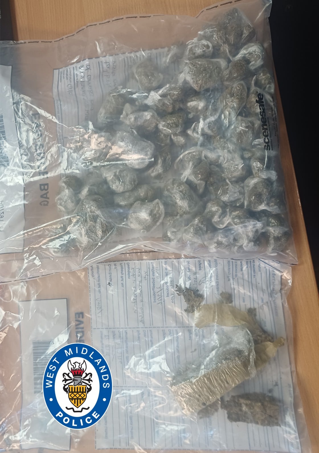 image of suspected drugs seized